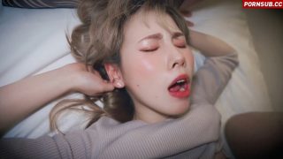 Slim Blonde Asian Girl Gets Pussy Fingered Then Sucks Cock